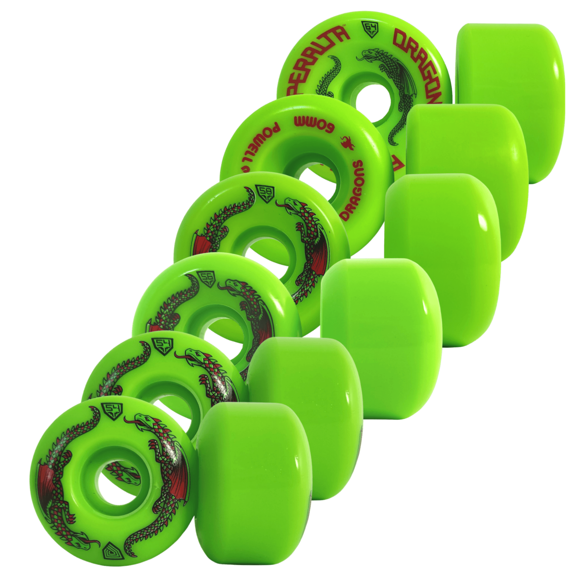 Powell Peralta: Dragon Green Formula Skateboard Wheels