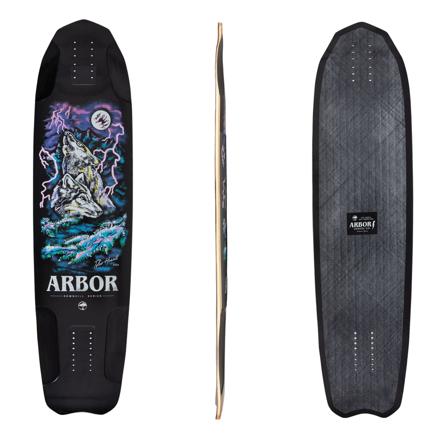 Arbor: Tyler Howell Pro Downhill Longboard Skateboard Deck