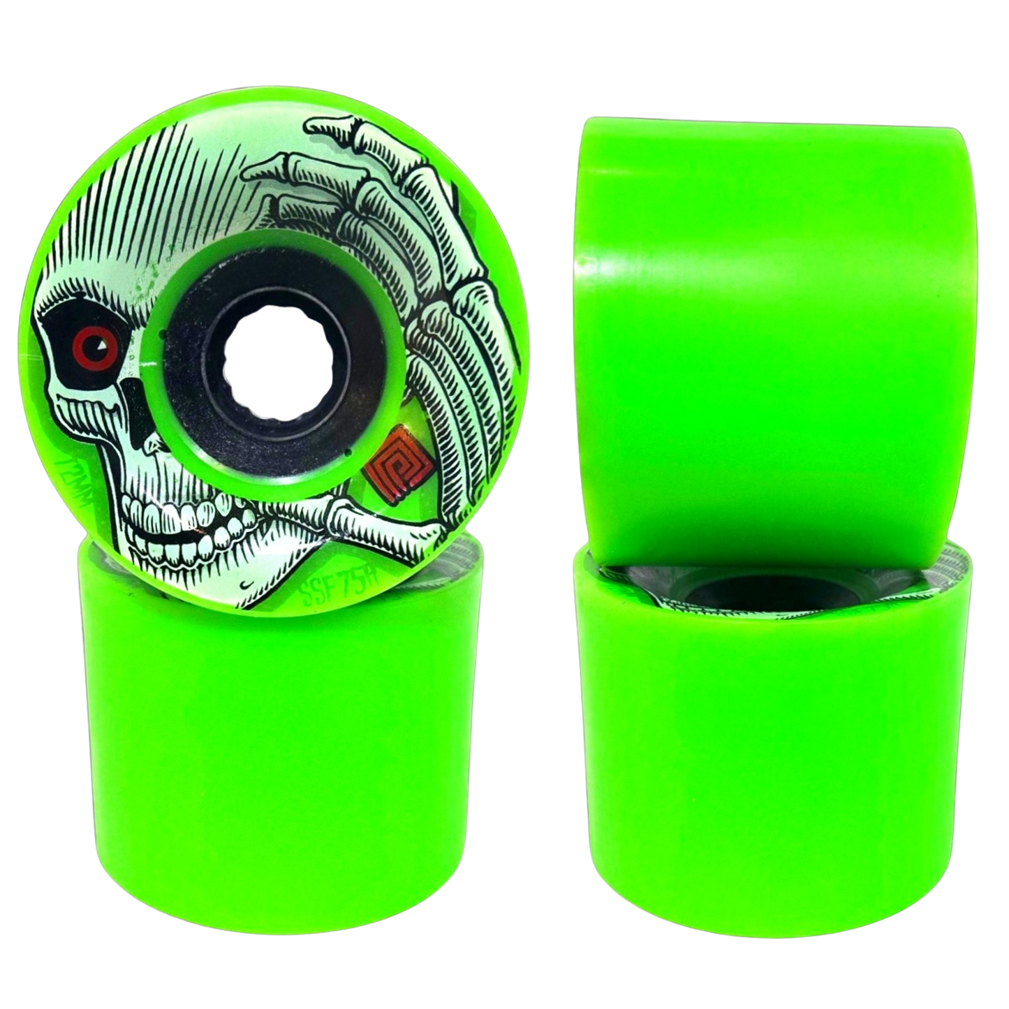 Powell Peralta: 72mm 75a Green SSF Kevin Reimer Longboard Wheels