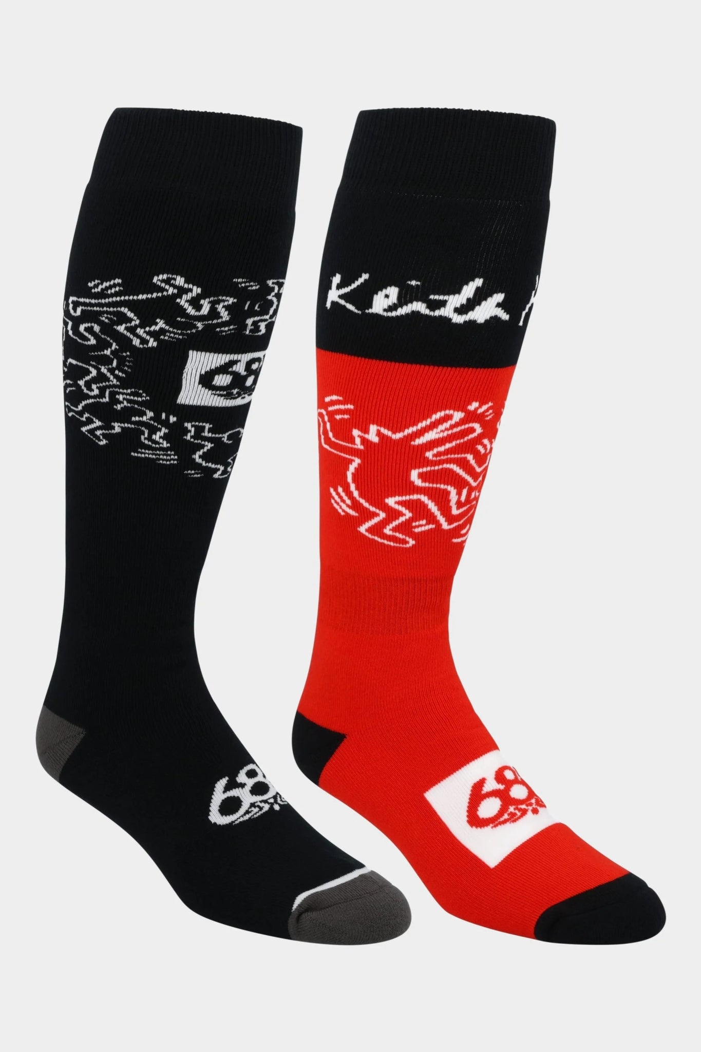 686: 24/25 Men’s Keith Haring Snowboard Sock 2 Pack - Motion Boardshop