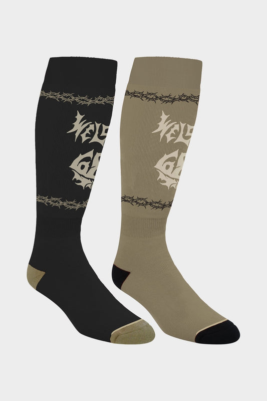 686: 24/25 Men’s Welcome Snowboard Sock 2 Pack - Motion Boardshop