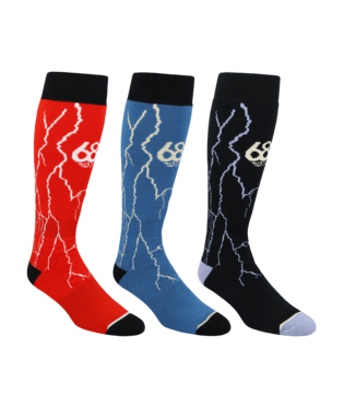 686: Men’s Storm Snowboard Sock 3 Pack - Motion Boardshop