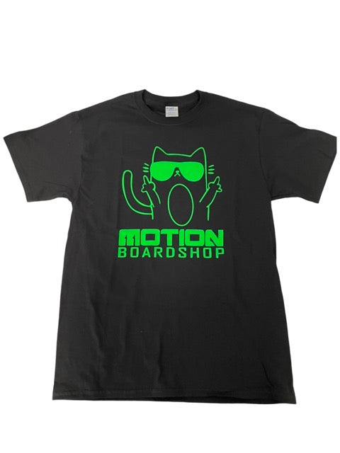 Motion: Motion Midge Kitty T-Shirt (Green Logo)