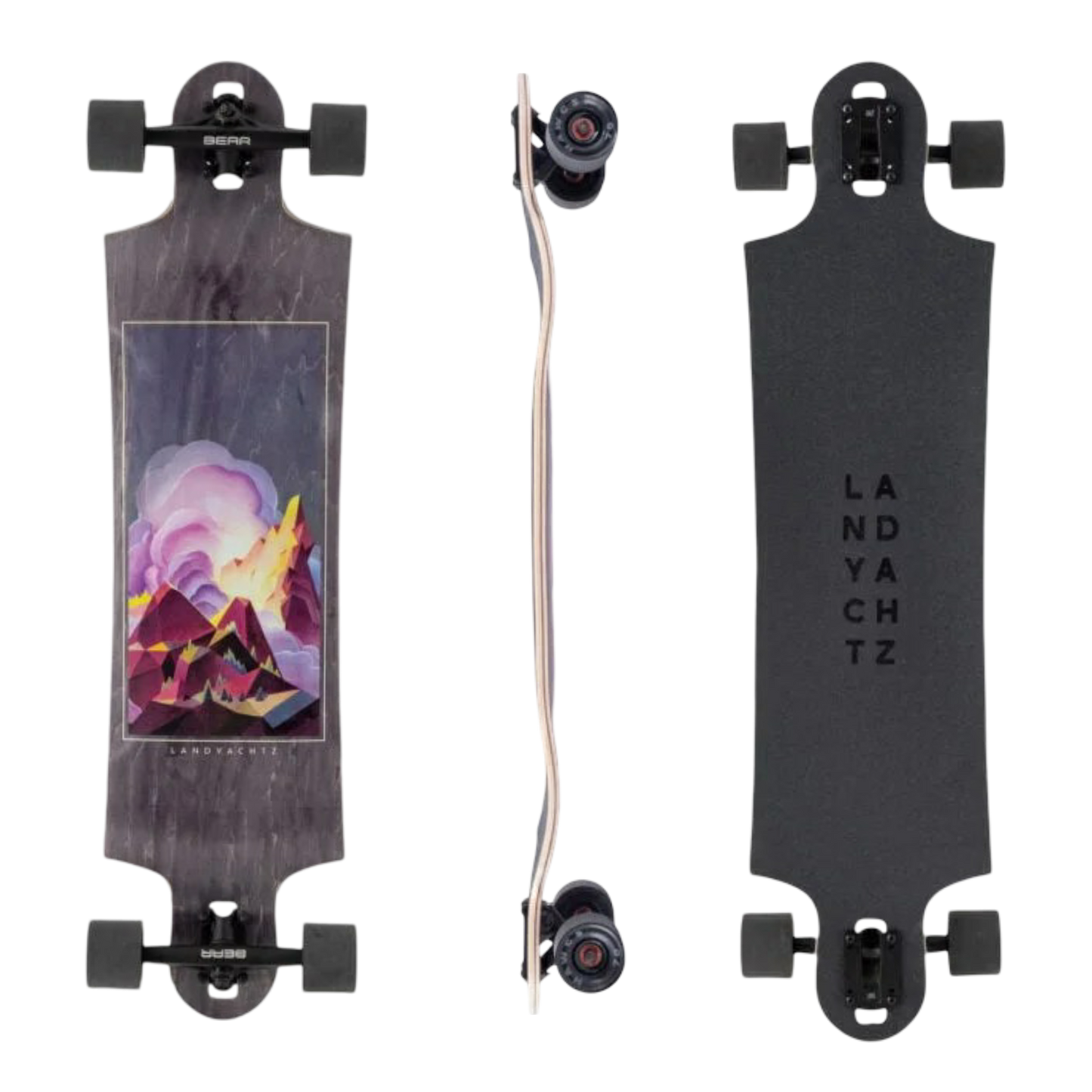 Landyachtz: Switchblade 38" Crown Peak Longboard Skateboard Complete