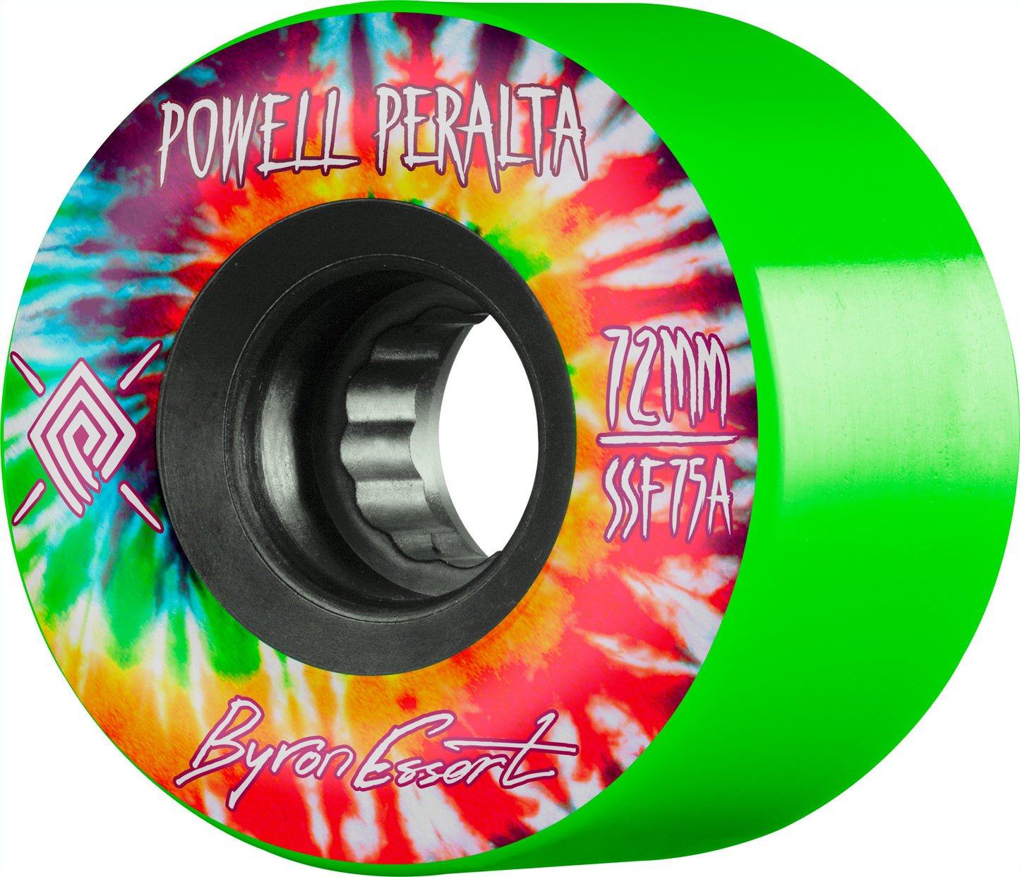 Powell Peralta: 72mm Byron Essert  Longboards Skateboard Wheels (Green)