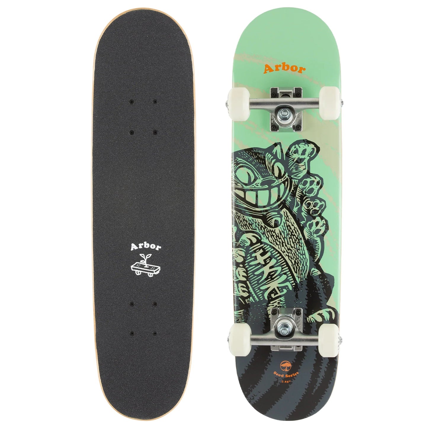 Arbor: 7.25" Seed Woodcut Street Skateboard Complete - Motion Boardshop