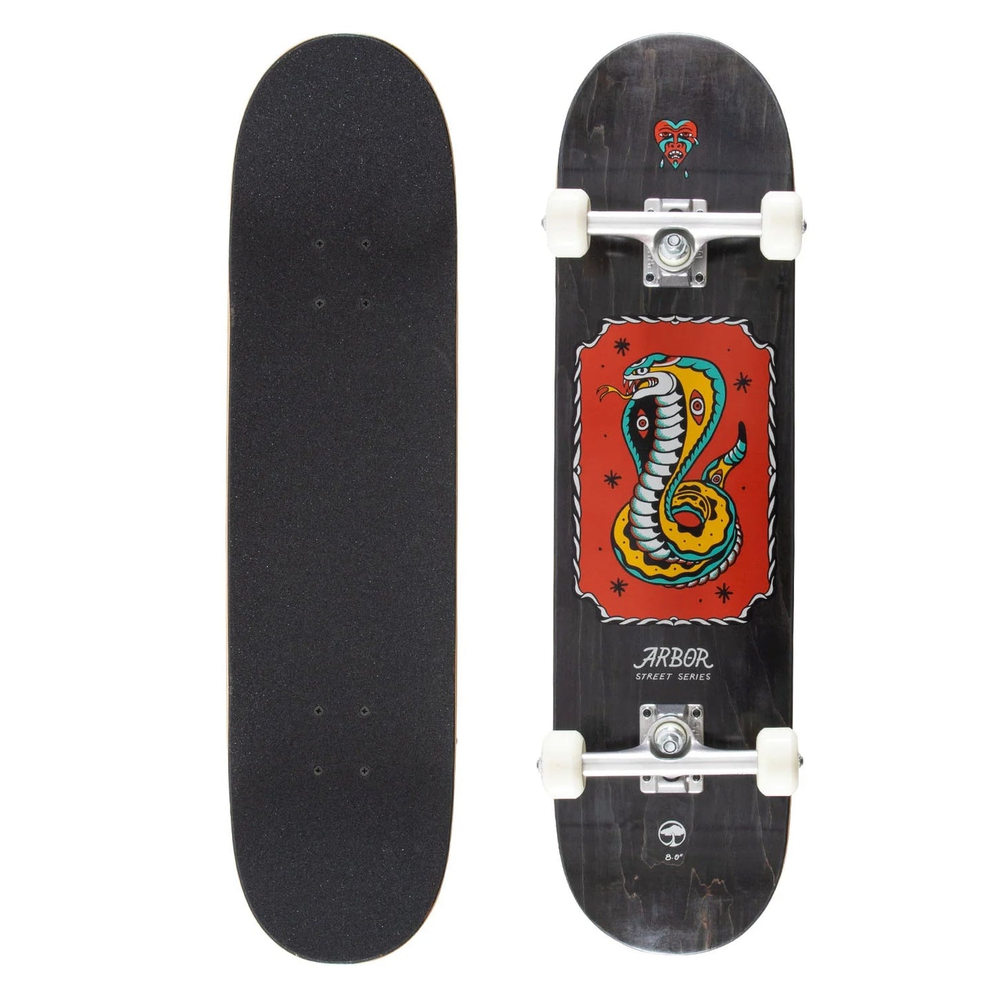 Arbor: 8.0" Inked Street Skateboard Complete - Motion Boardshop