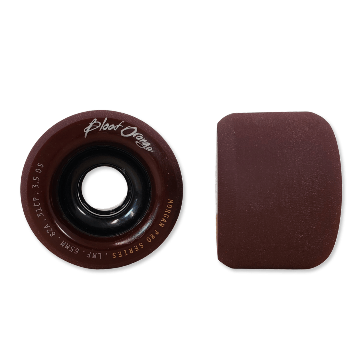 Blood Orange: 65mm MIDNIGHT SERIES Longboard Skateboard Wheels - Motion Boardshop