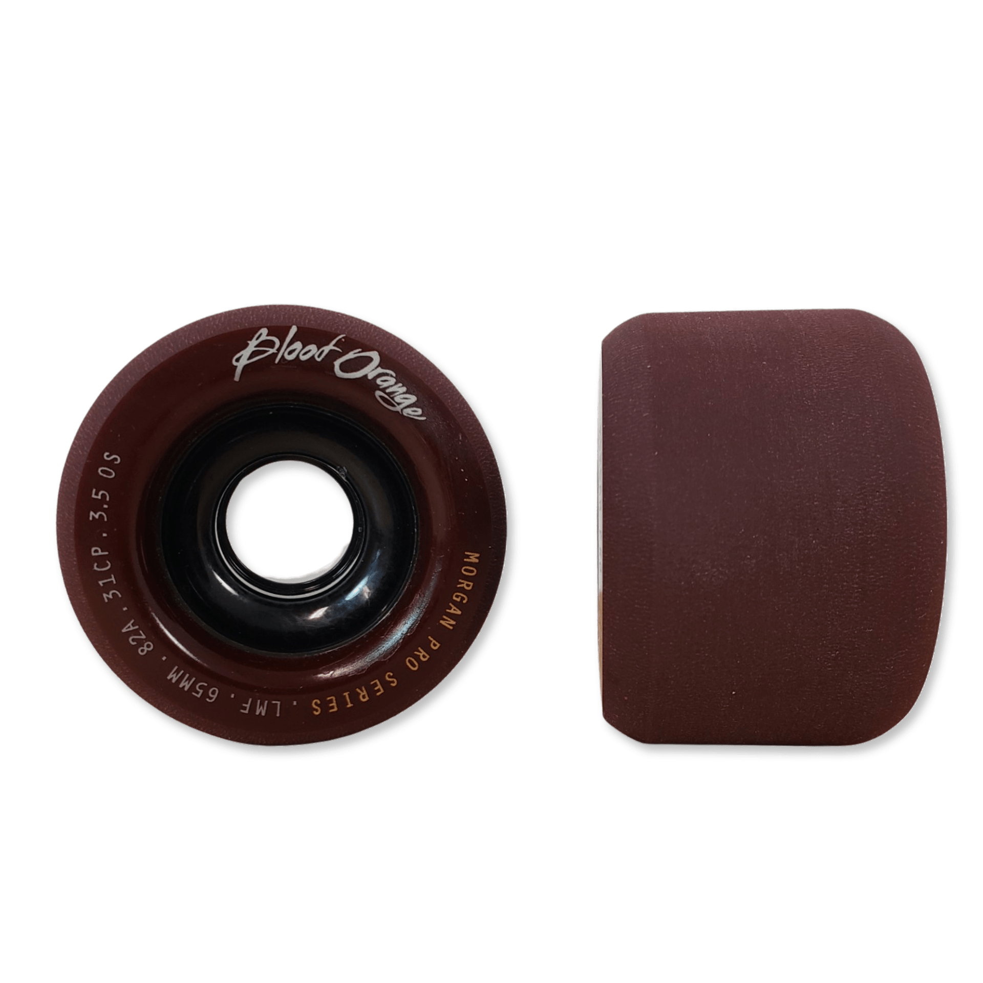 Blood Orange: 65mm MIDNIGHT SERIES Longboard Skateboard Wheels - Motion Boardshop