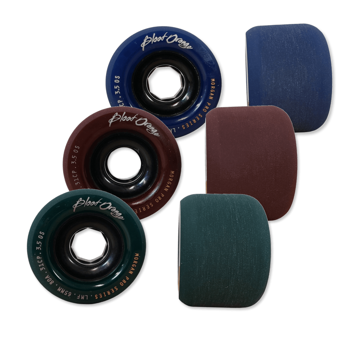 Blood Orange: 65mm MIDNIGHT SERIES Longboard Skateboard Wheels - Motion Boardshop