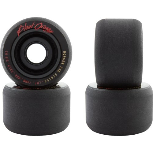 Blood Orange: 70mm Morgan Black Series Longboard Skateboard Wheels - Motion Boardshop