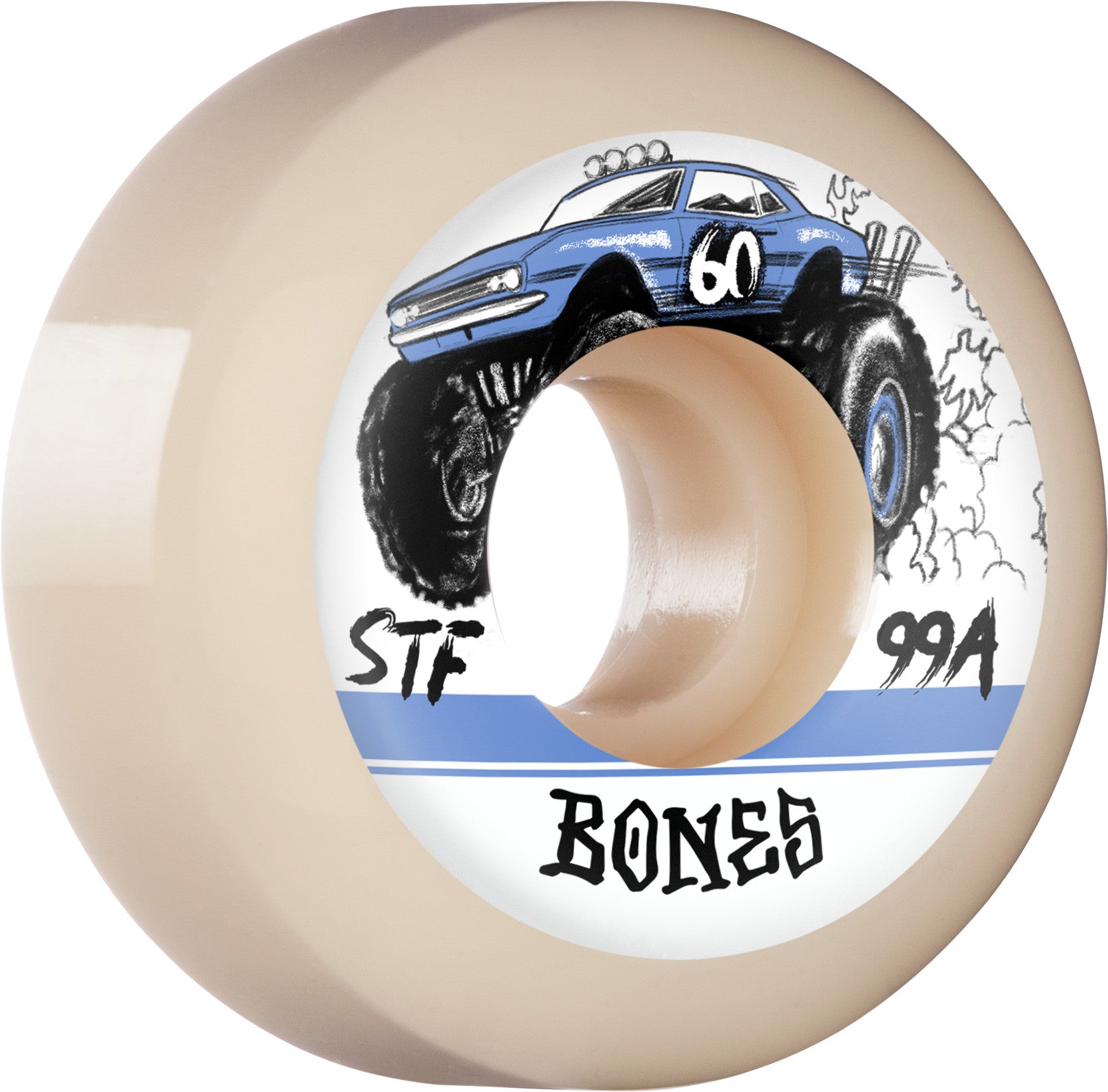 Bones: 60mm PRO STF Big Rigs V5 99A Skateboard Wheels - Motion Boardshop