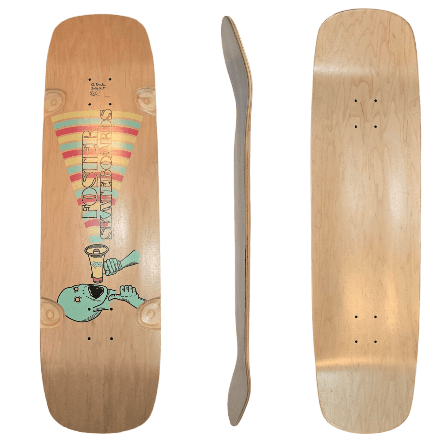 Foster: Q Stick Longboard Skateboard Deck - Motion Boardshop