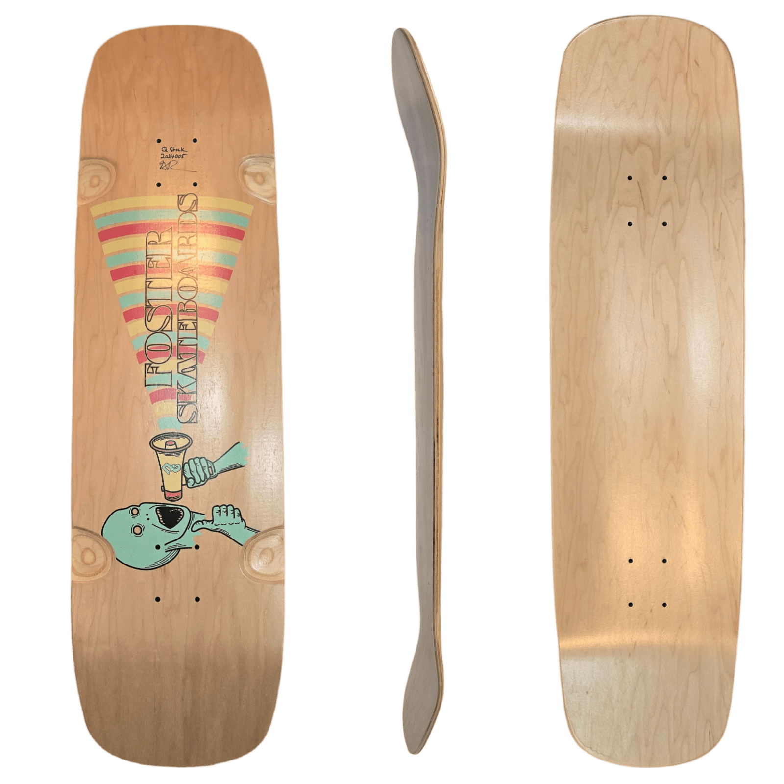 Foster: Q Stick Longboard Skateboard Deck - Motion Boardshop