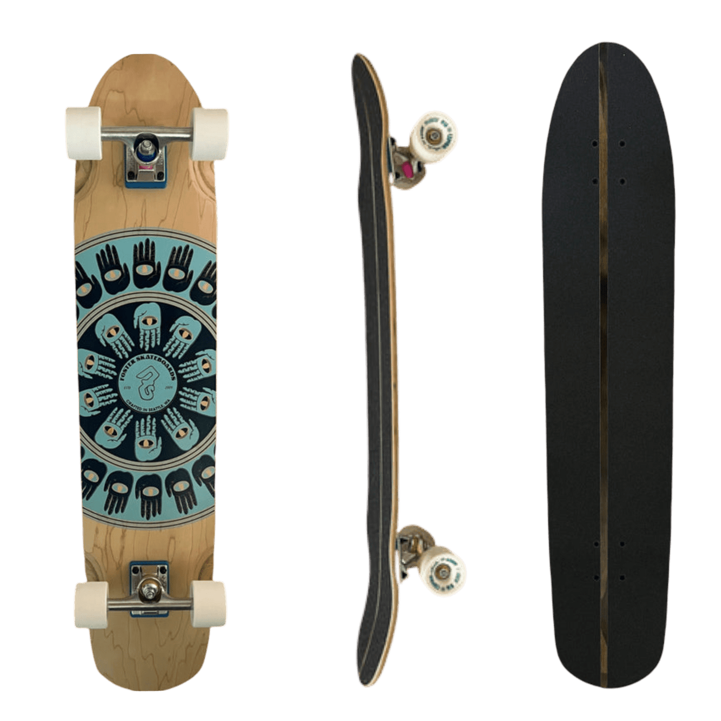 Foster Skateboards: FINGY V2 Longboard Skateboard Complete - Motion Boardshop