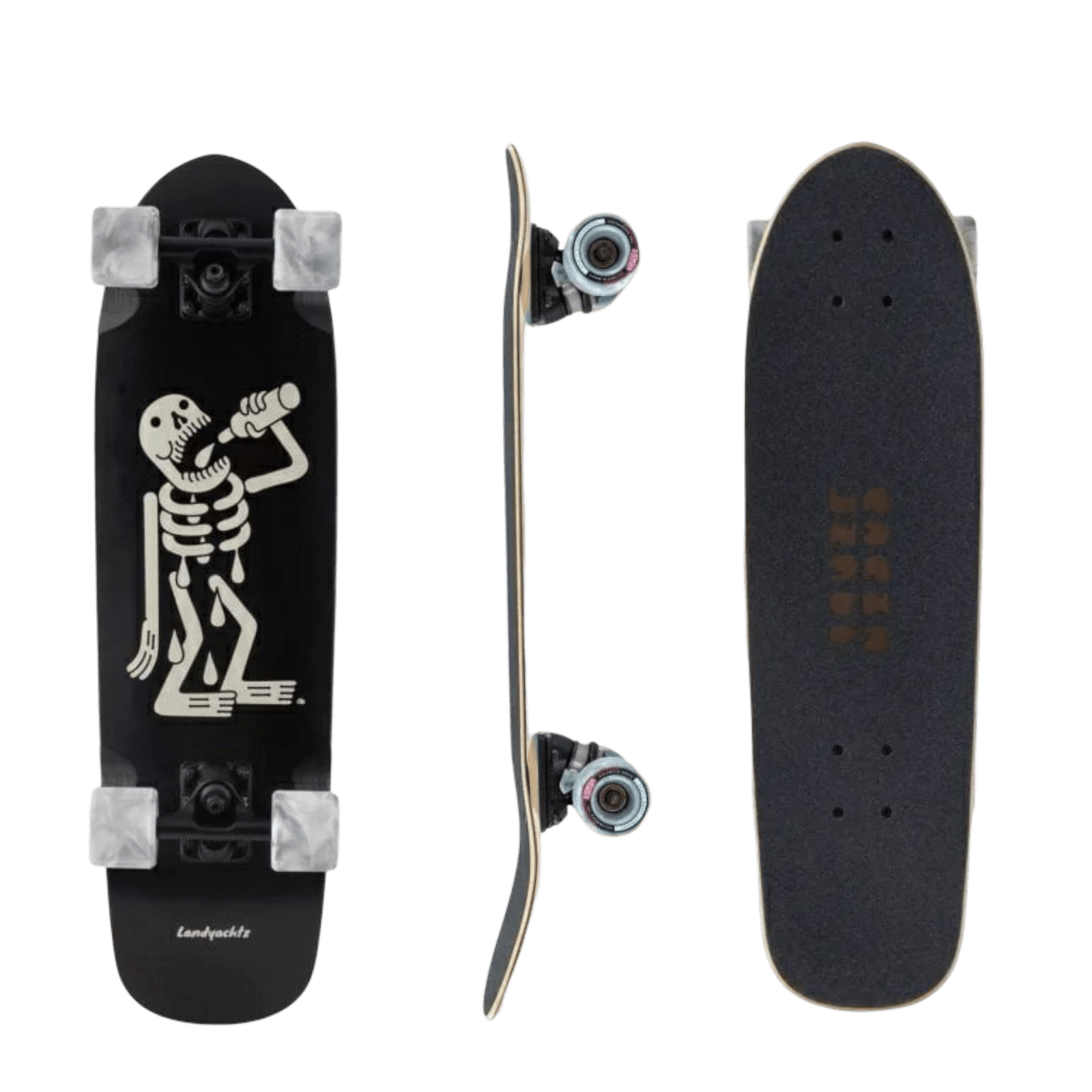 Landyachtz: Dinghy Skeleton Longboard Skateboard Complete - Motion Boardshop