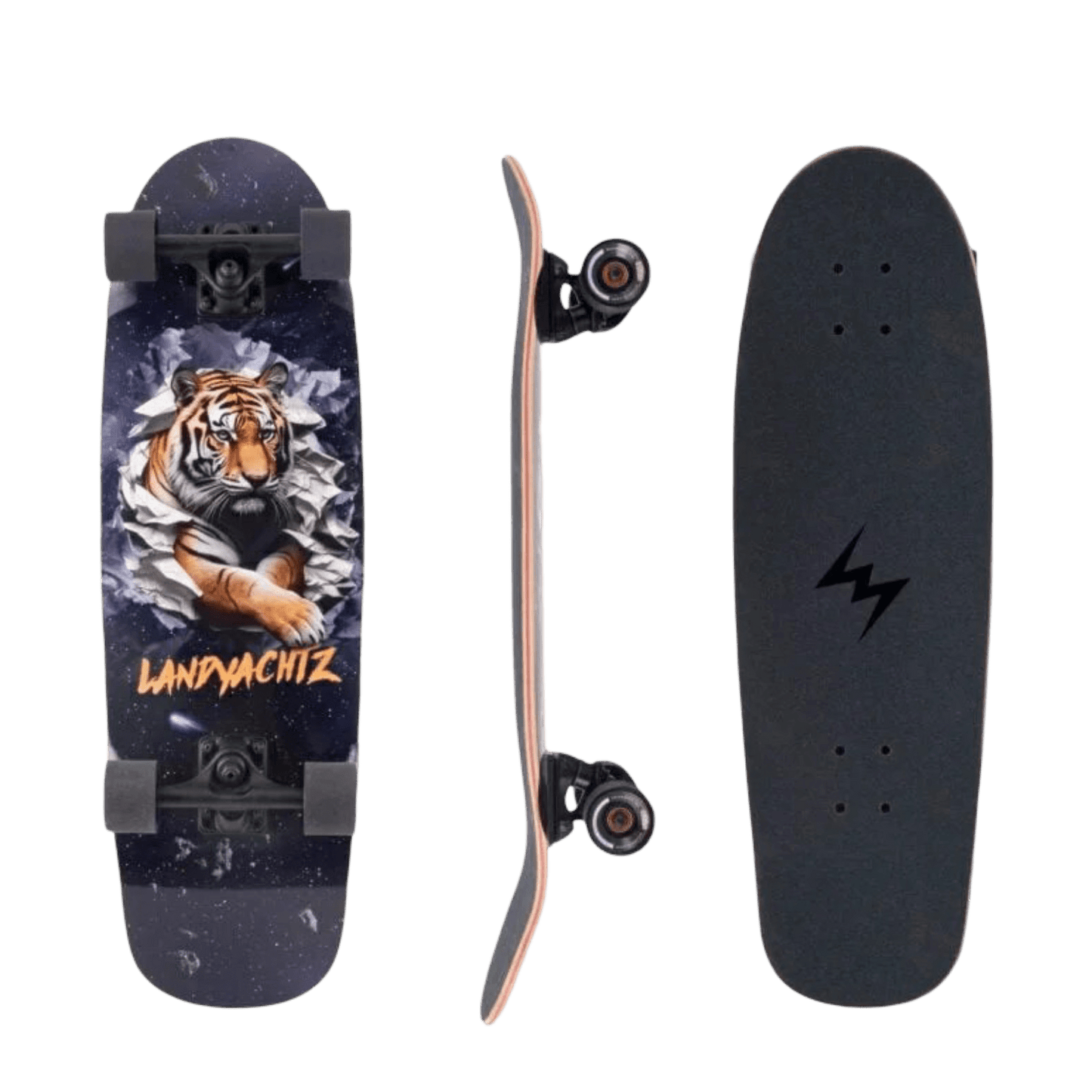 Landyachtz: TugBoat Space Tiger Longboard Skateboard Complete - Motion Boardshop