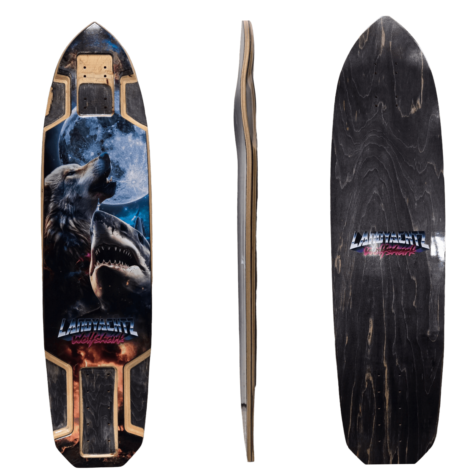 Landyachtz: Wolfshark 2024 Longboard Skateboard Deck - Motion Boardshop