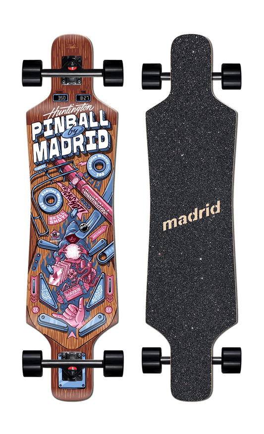 MADRID: SPADE 39" PINBALL WIZARD Complete Longboard Skateboard - Motion Boardshop