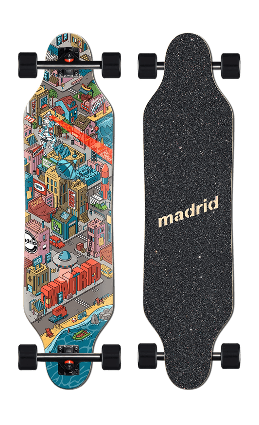 MADRID: WEEZER 36" MADRID CITY Complete Longboard Skateboard - Motion Boardshop