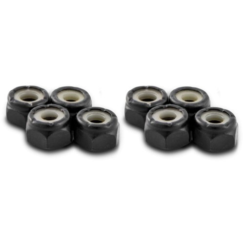 Motion: #10 - 32 Black Nylon Lock Nuts - Motion Boardshop