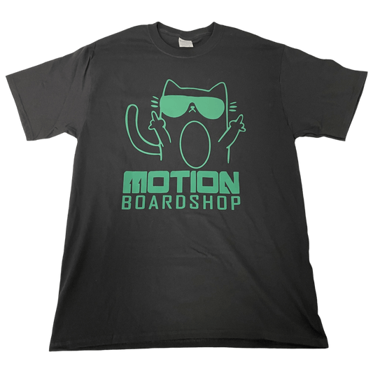 Motion: Motion Midge Kitty T-Shirt (Dark Green Logo) - Motion Boardshop