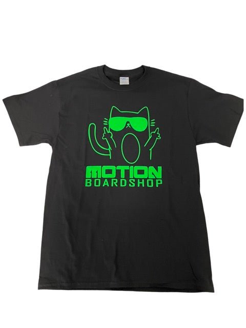 Motion: Motion Midge Kitty T-Shirt (Green Logo) - Motion Boardshop