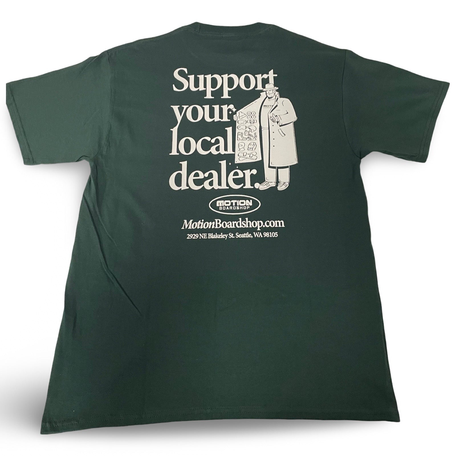 Motion: SUPPORT YOUR LOCAL DEALER T-Shirt - Motion Boardshop