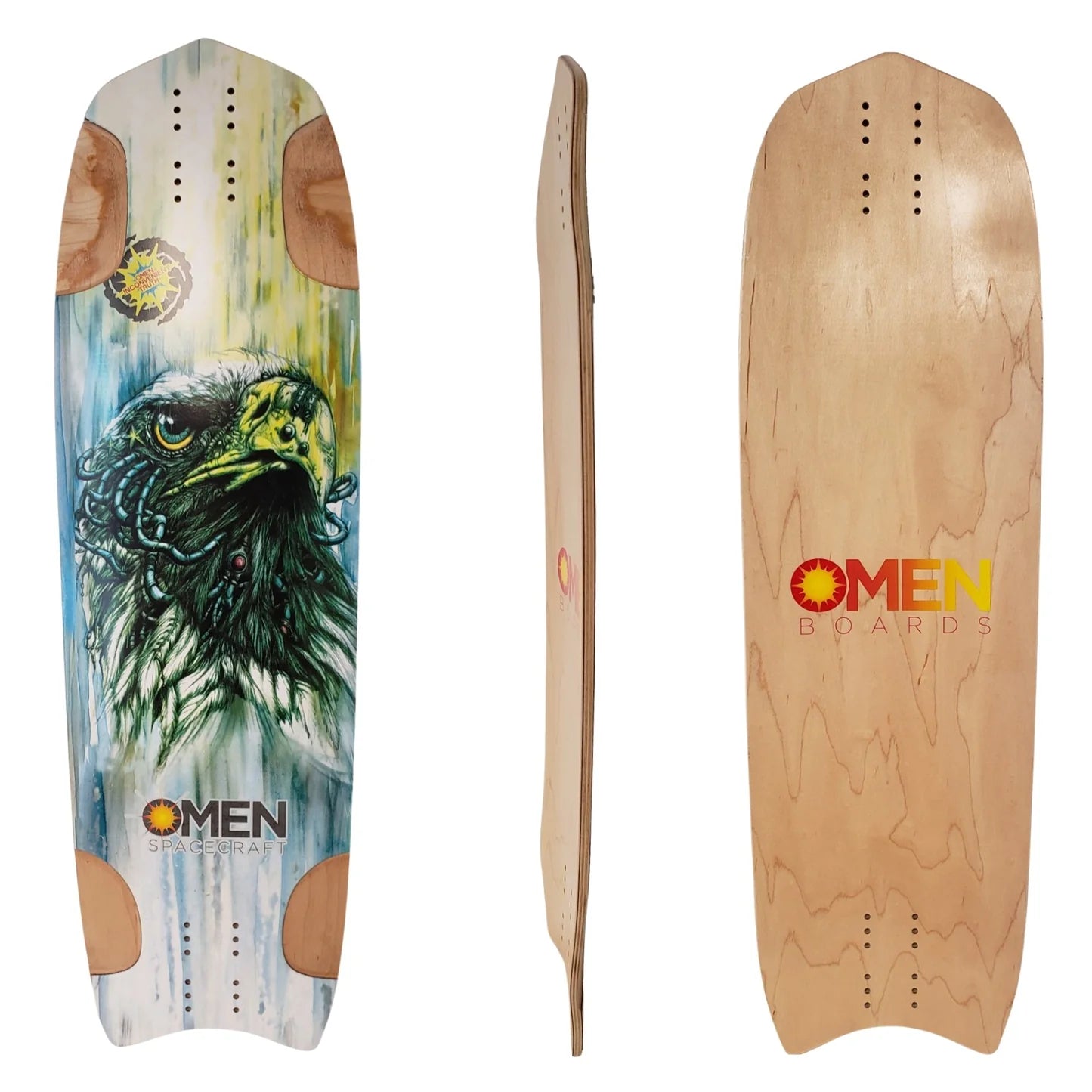 Omen: Roswell (Eagle) Rat Rod Longboard Skateboard Deck - Motion Boardshop