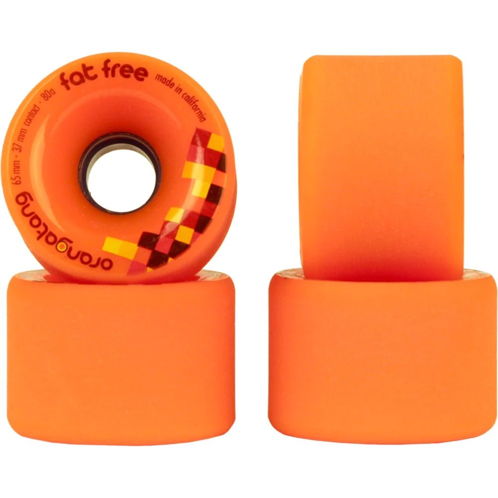 Orangatang: 65mm Fat Free Longboard Skateboard Wheels - Motion Boardshop