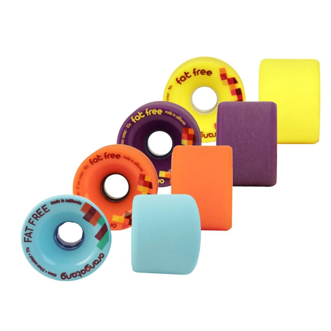 Orangatang: 65mm Fat Free Longboard Skateboard Wheels - Motion Boardshop