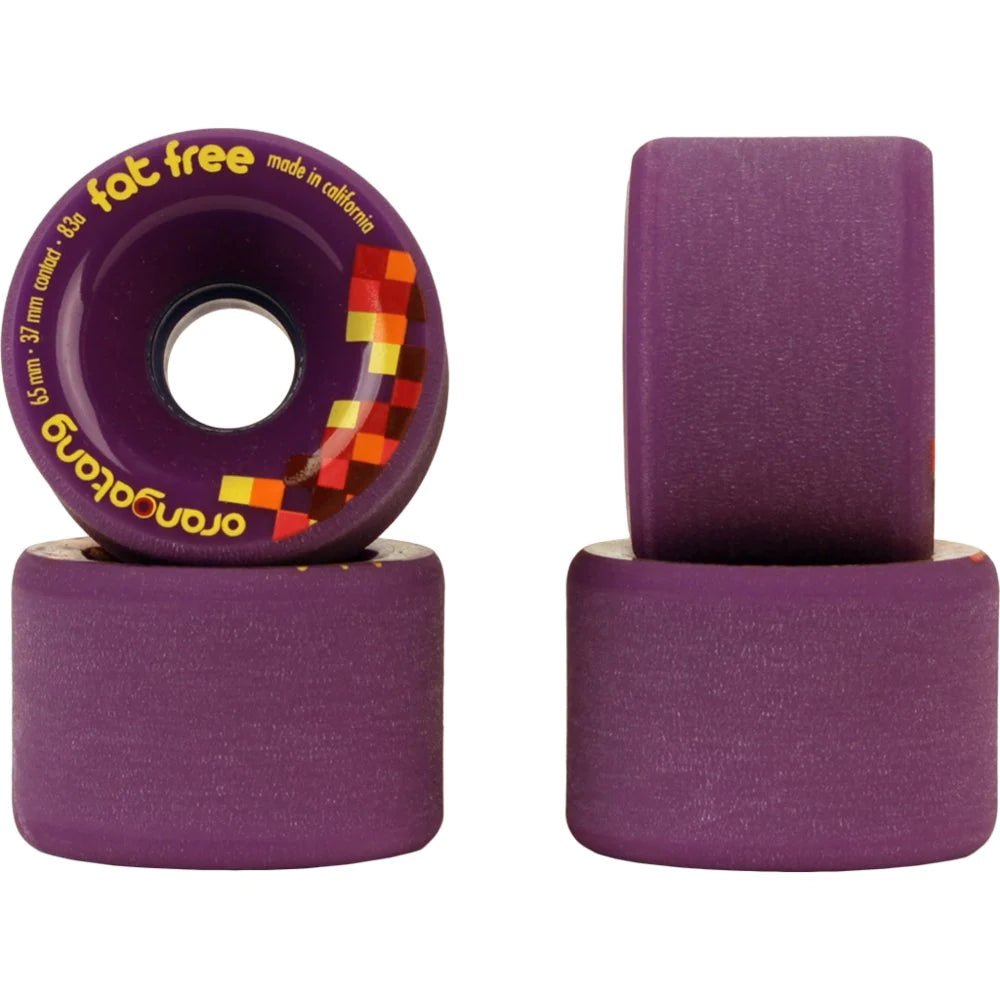 Orangatang: 65mm Fat Free Longboard Skateboard Wheels - Motion Boardshop