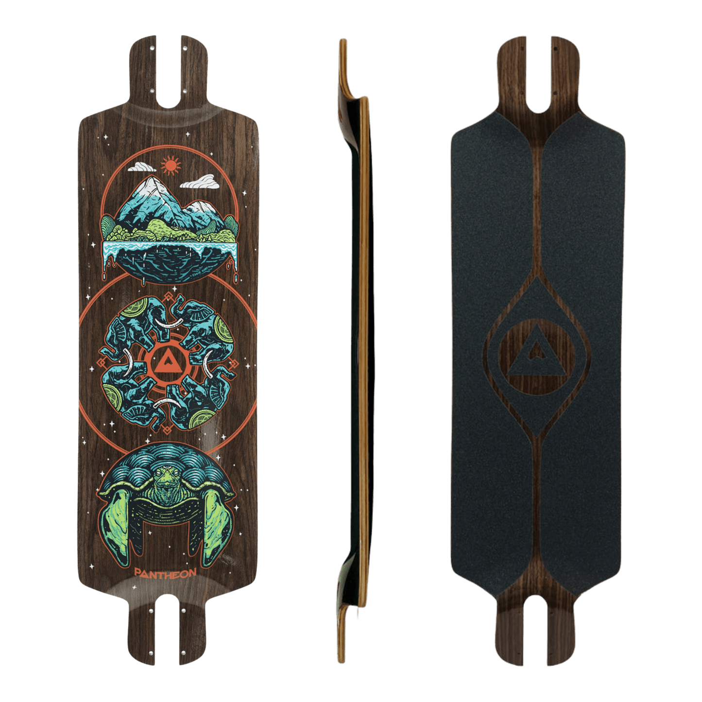 Pantheon: Pranayama Cosmic Turtle Longboard Skateboard Deck - Motion Boardshop