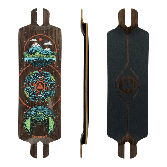 Pantheon: Pranayama Cosmic Turtle Longboard Skateboard Deck - Motion Boardshop