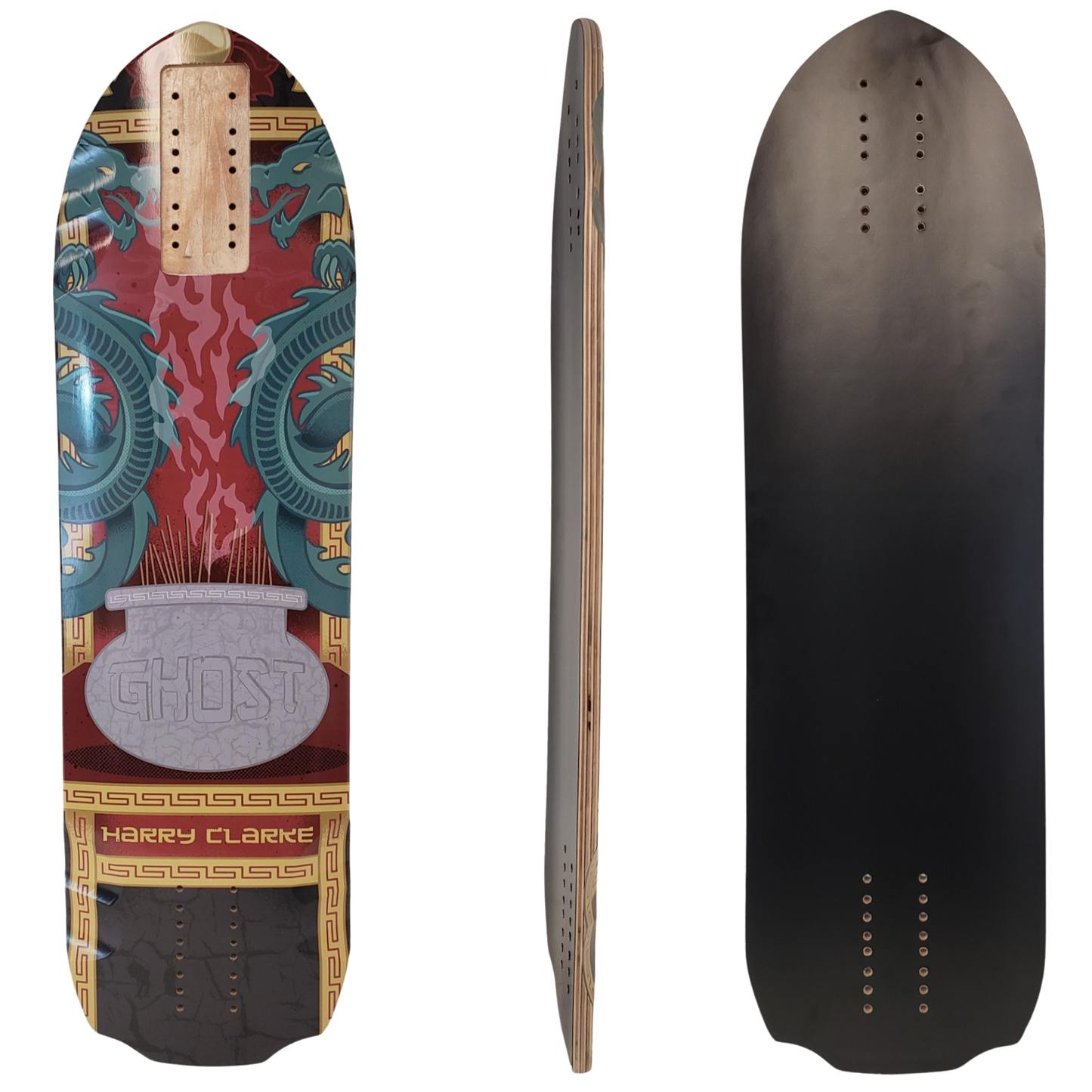 Madrid: Ghost Harry Clark Pro Longboard Skateboard Deck