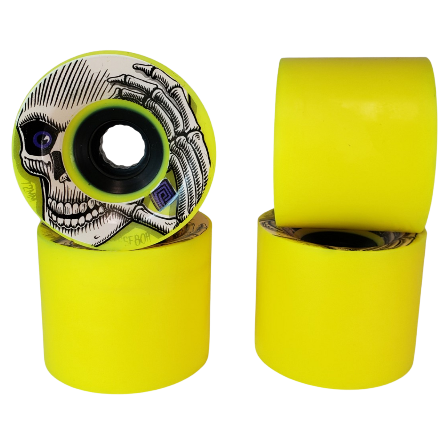 Powell Peralta: 72mm 80a SSF Kevin Reimer Longboard Wheels (Purple Eyes)