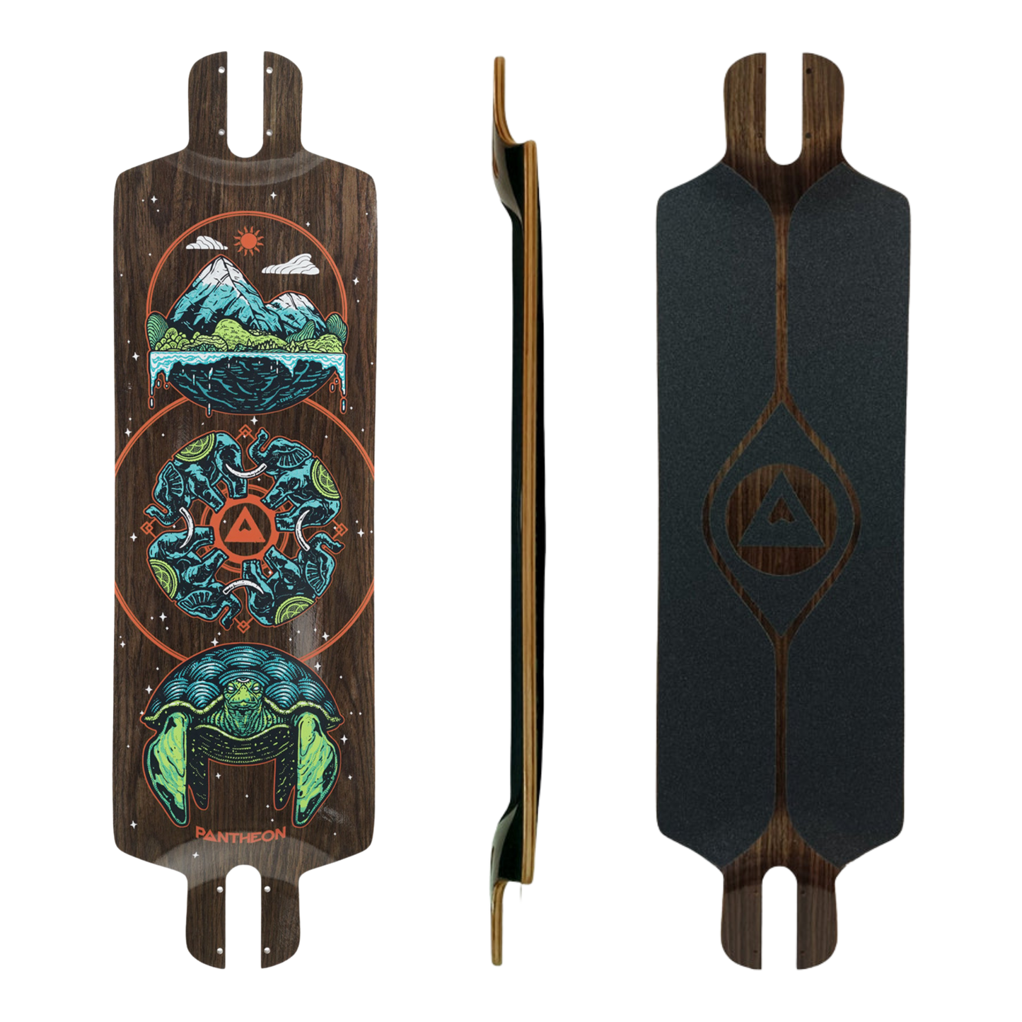 Pantheon: Pranayama Cosmic Turtle Longboard Skateboard Deck