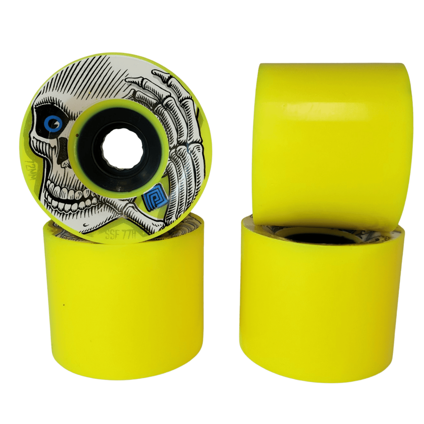 Powell Peralta: 72mm 77a SSF Kevin Reimer Longboard Wheels (Blue Eyes) - Motion Boardshop