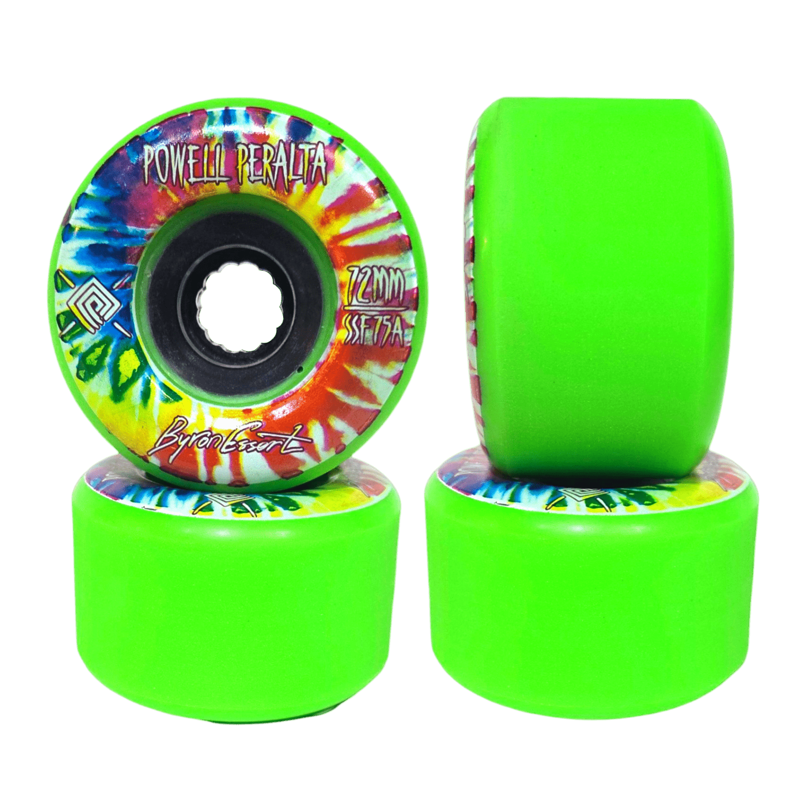 Powell Peralta: 72mm Byron Essert Longboards Skateboard Wheels (Green) - Motion Boardshop