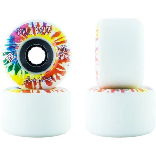 Powell Peralta: 72mm Byron Essert Longboards Skateboard Wheels (White) - Motion Boardshop