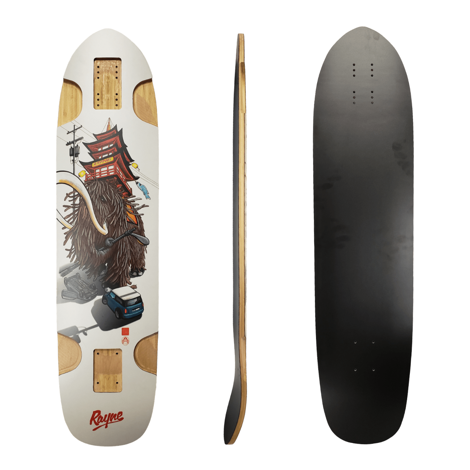 Rayne: Strayne Longboard Skateboard Deck (Tamale Tech) - Motion Boardshop