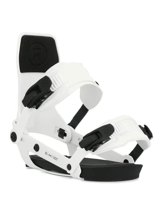 Ride: 2024 A - 6 Snowboard Bindings (White) - Motion Boardshop