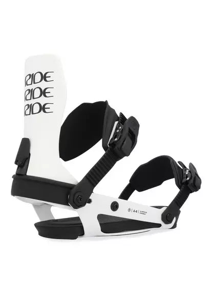 Ride: 2025 A - 6 Snowboard Binding (White) - Motion Boardshop