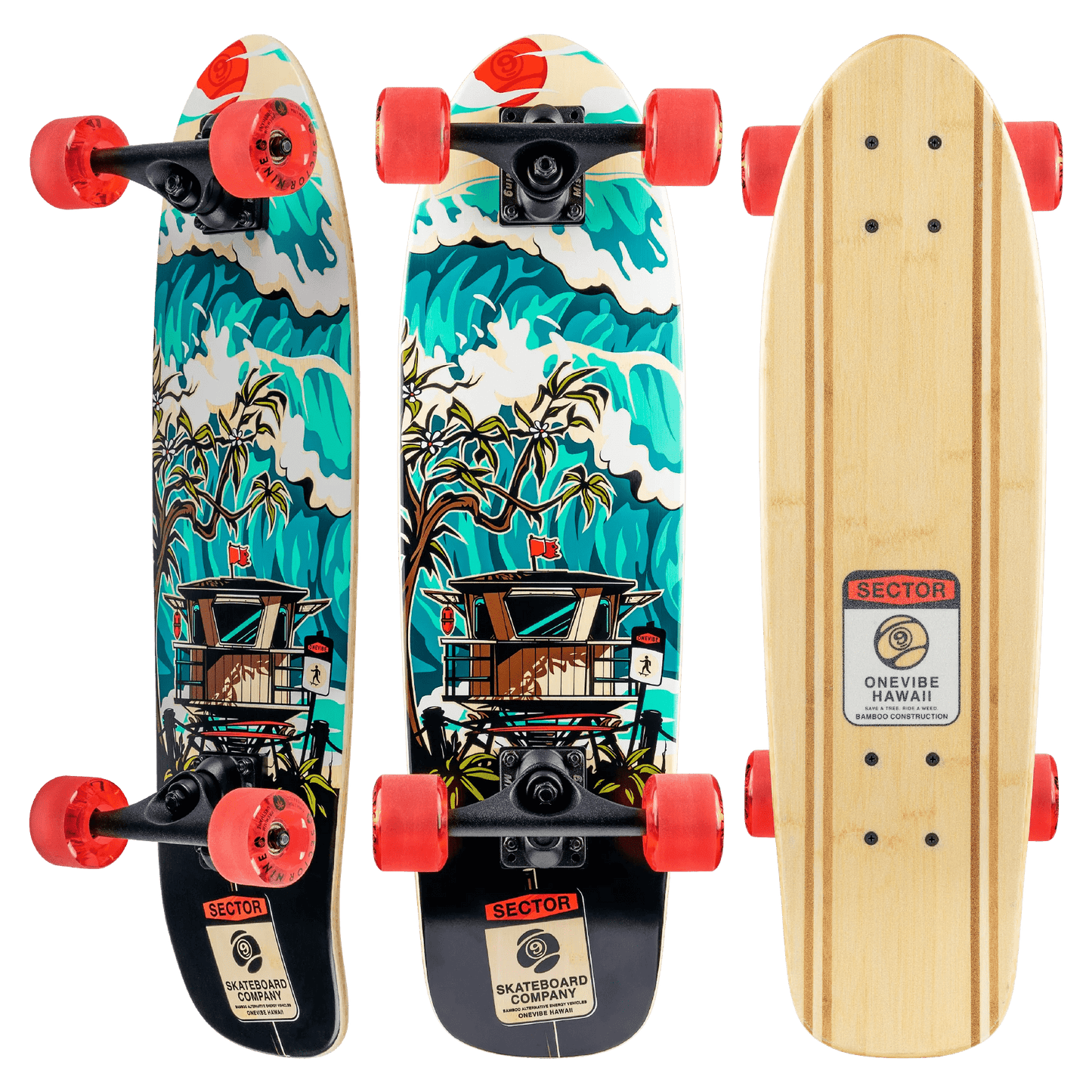 Sector 9: Bambino Shorebreak Longboard Skateboard Complete - Motion Boardshop