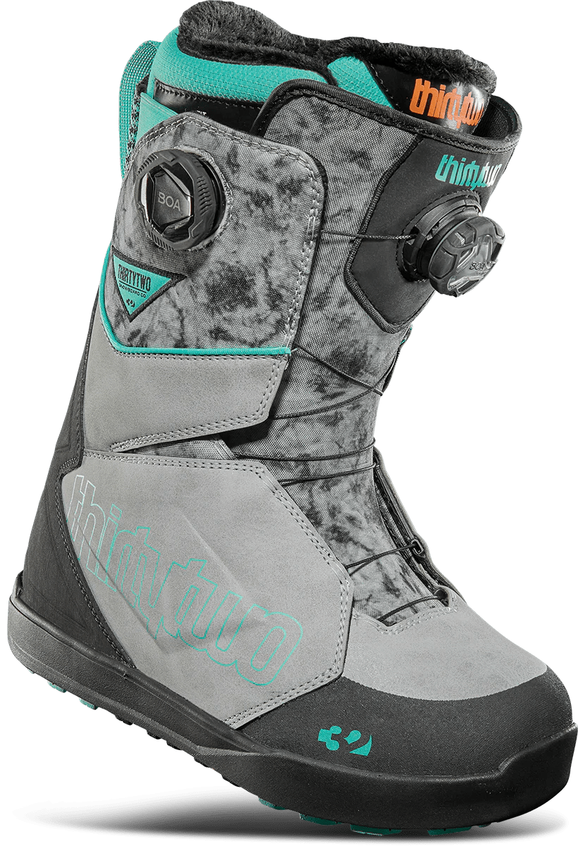 ThirtyTwo: 2025 Lashed Double Boa Women's Snowboard Boots (Grey) - Motion Boardshop