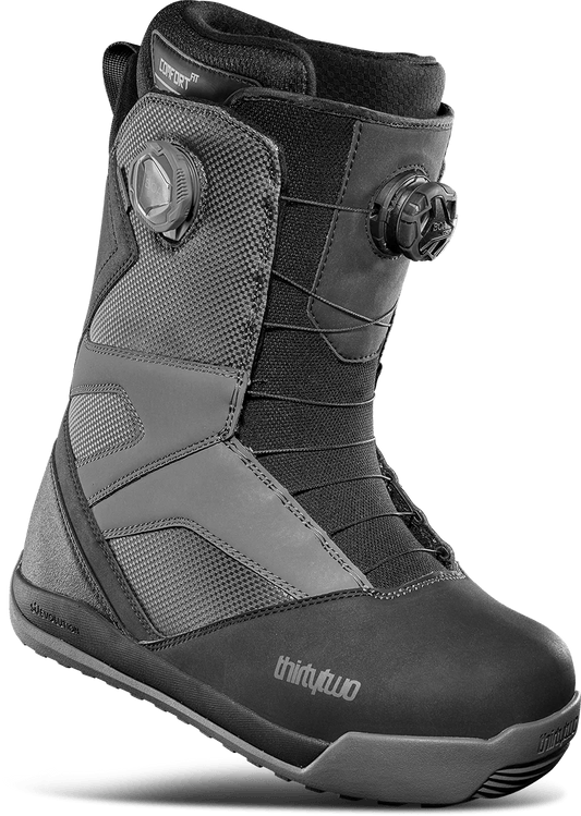 ThirtyTwo: STW Double Boa Snowboard Boots (Black/Charcoal) - Motion Boardshop