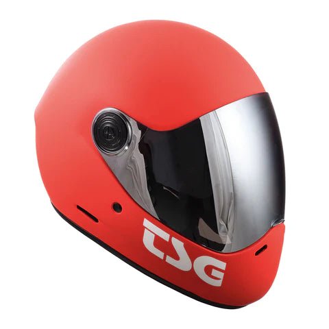 TSG: Pass Pro Longboard Helmet (Matte Red) - Motion Boardshop