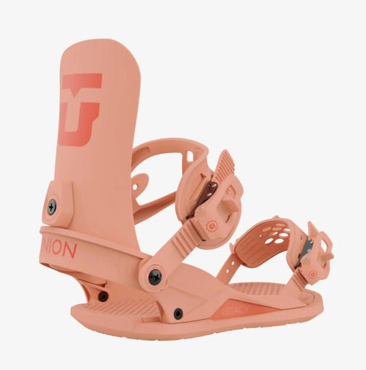 Union: 2024 Legacy Women's Snowboard Bindings (Tangerine) - Motion Boardshop