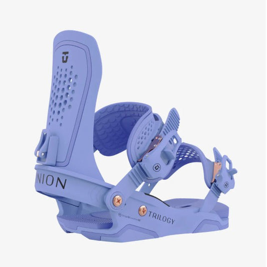 Union: 2024 Trilogy Women's Snowboard Bindings (Bluebell) - Motion Boardshop