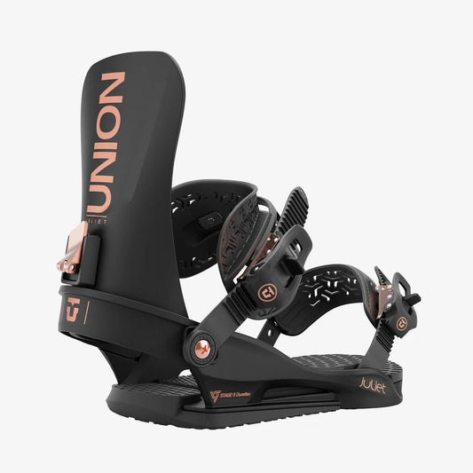 Union: 2025 Juliet Women's Snowboard Bindings (Black) - Motion Boardshop